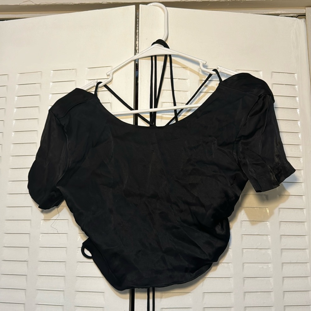 Zara Satin Crop Top
